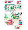 Логічна каталка динозавр цератопс із черв'ячками та пташкою Іграшка розвиваючий центр з шестернями з магнітною рибалкою, фото 10