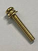 Гвинт кріплення для меблевих ручок Gold M4X25 358017-1 золотий 25мм, фото 4