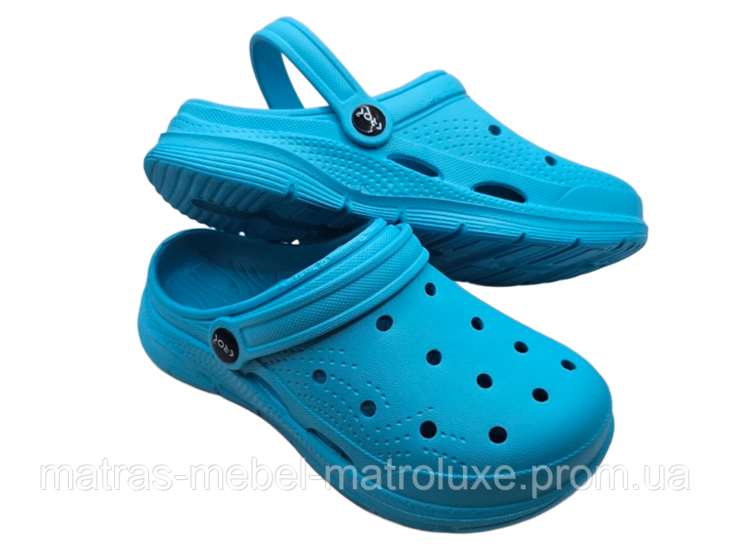 Крокси жіночі Крок 102 бірюза (6 пар 36-41)