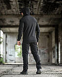 Літній еластичний тактичний костюм agony чорний НП4880, фото 4