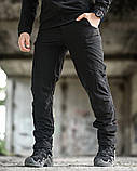 Літній еластичний тактичний костюм agony чорний НП4880, фото 6