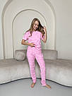 Жіноча ПІЖАМА трикотажна ШТАНИ+ФУТБОЛКА МІККІ РОЖЕВА ANTANA 182, фото 2