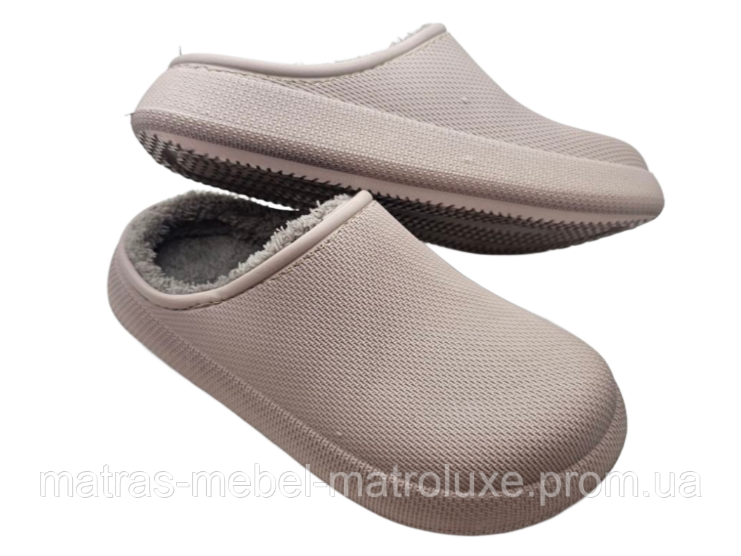 Сабо жіночі утеплені Крик 112 сірий (6 пар 36-41)