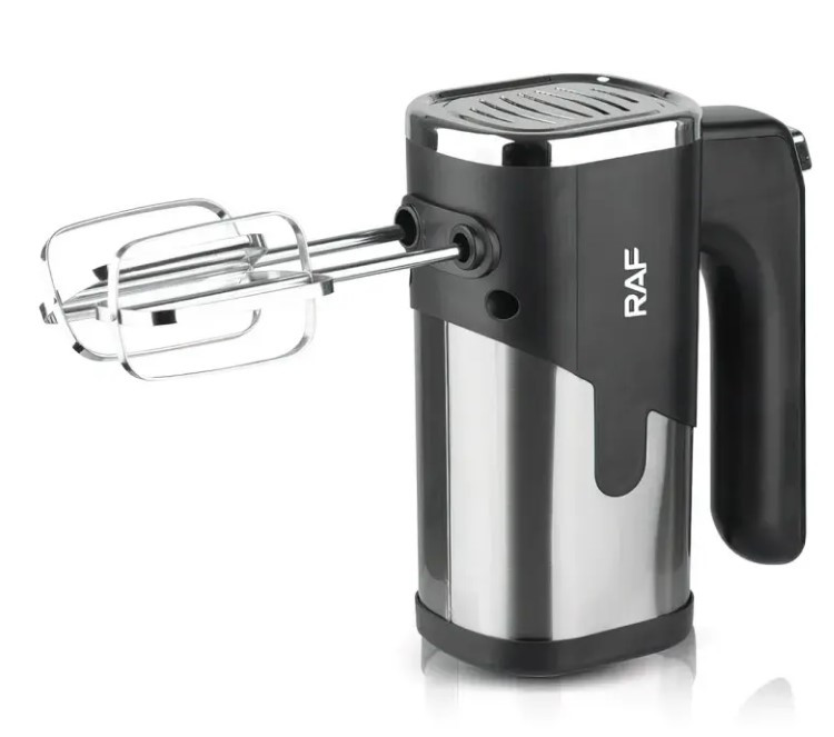 Кухонний міксер RAF 6630 з насадками 300 Вт Чорний, фото 1