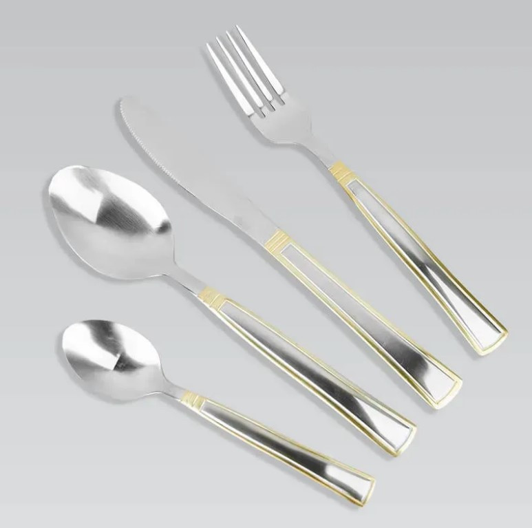 Комплект столових приборів Maestro Basic MR1523G на 6 персон 24 предмети, фото 1