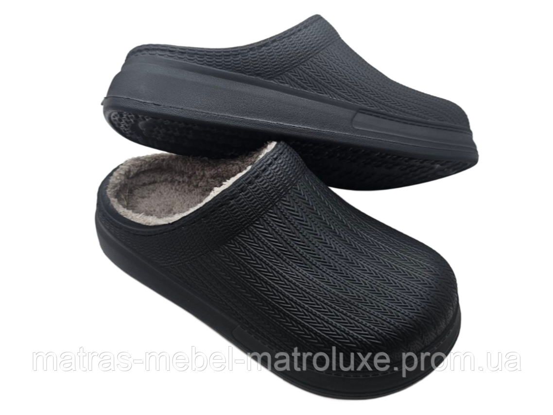 Сабо жіночі утеплені Крик 100 чорний (6 пар 36-41)