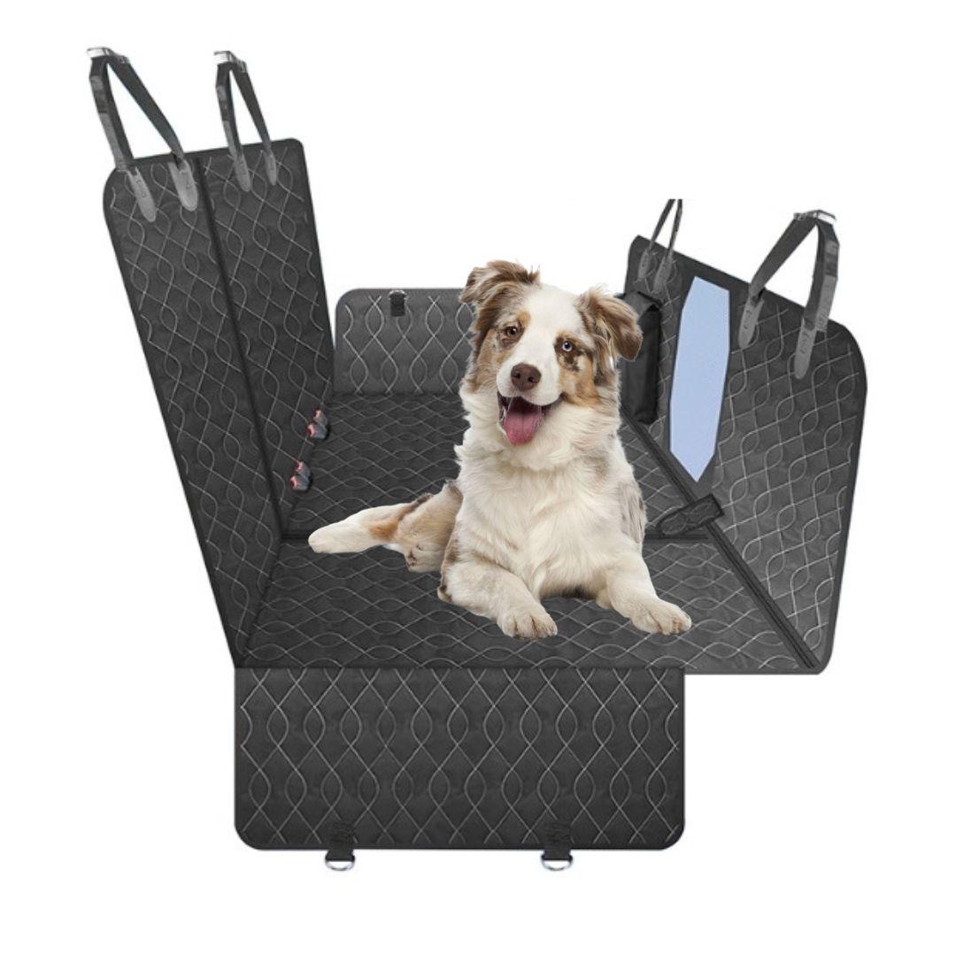 Чохол для перевезення тварин у машині, трансформер 4-в-1, з кишенями та сіткою