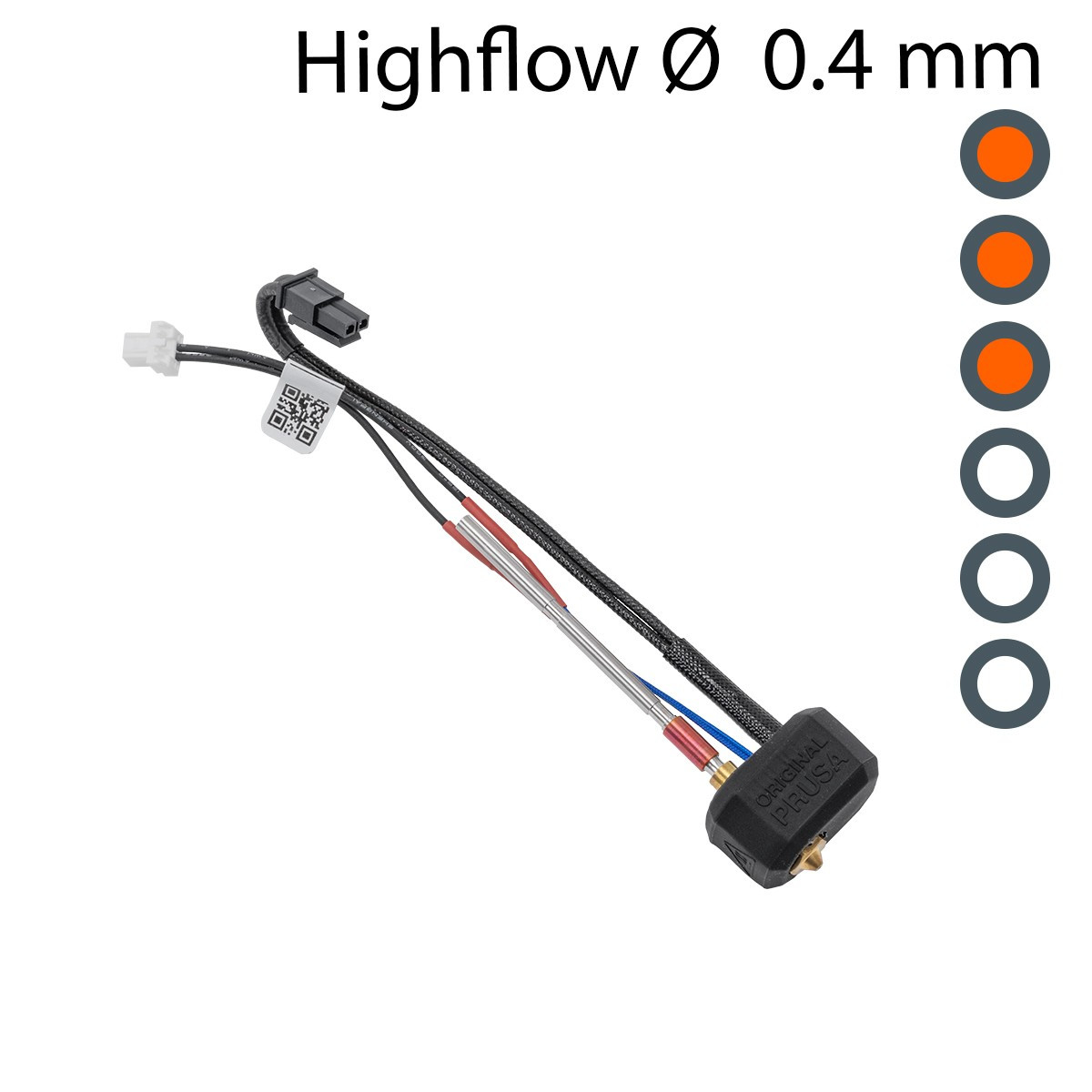 Хотенд Prusa Nextruder Hotend brass High Flow - 0.40mm для MK4, MK3.9, CORE One
