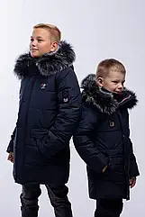 Модна зимова куртка для хлопчика підлітка подовжена, Стів розміри 128- 158