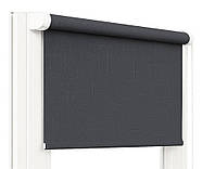 Роллеты на окна Роллета тканевая Рулонные шторы Len Темно-серый