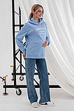 Джинси для вагітних Anne сині зі сніжним ефектом, фото 5