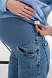 Джинси для вагітних Anne сині зі сніжним ефектом, фото 7