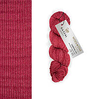 Gazzal WOOL STAR (Газзал Вул Стар) №3824 червоний (Пряжа мериносова вовна нитки для в'язання)