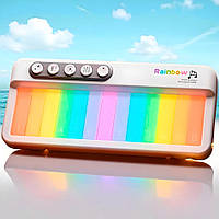 Дитяче піаніно з навчальним режимом на 5 інструментах та підсвічуванням  Білий