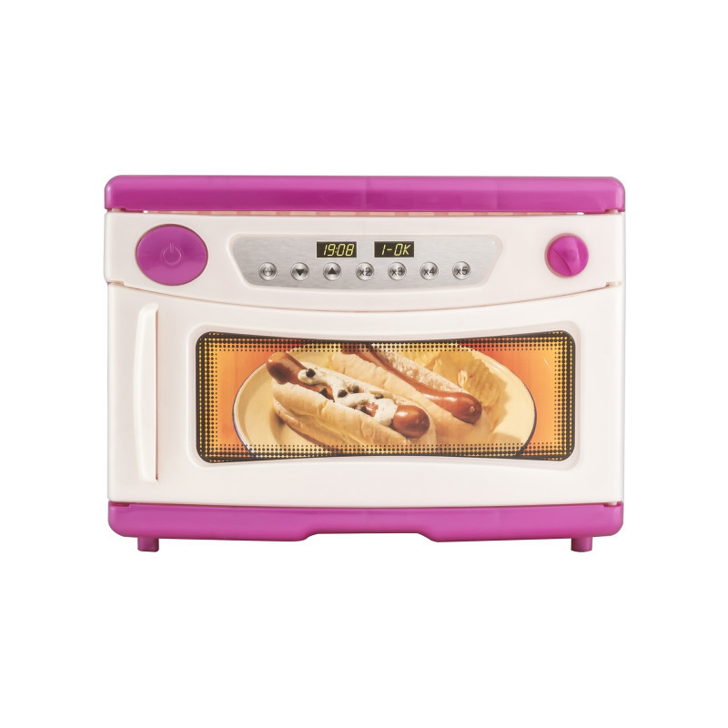 Мікрохвильова піч для дівчинки з набором посуду, фото 1