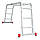 Драбина з алюмінію багатофункціональна трансформер, 4х3, 3,50 м INTERTOOL LT-0030, фото 2