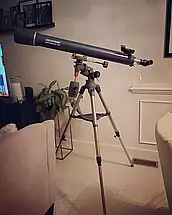 Телескоп Celestron AstroMaster 90 EQ | Рефрактор-ахромат на екваторіальному монтуванні для астрономічних і наземних спостережень, фото 2