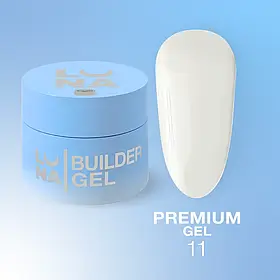 Гель для нарощення нігтів LunaMoon Gel Premium №11 молочний, 30 мл