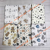 Детское постельное белье (байка) в кроватку 3в1: наволочка, пододеяльник, простынь