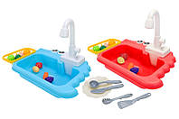 Кухня "Маленька господиня" набір PL-524-301 батарейка, мийка кухонна, продукти, аксес, тече вода, мі