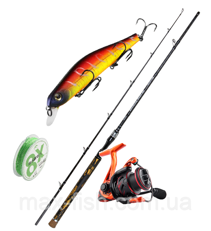 Спінінговий набір Dawa Yellow Set 2.10 м 10-28 г 4в1, фото 1