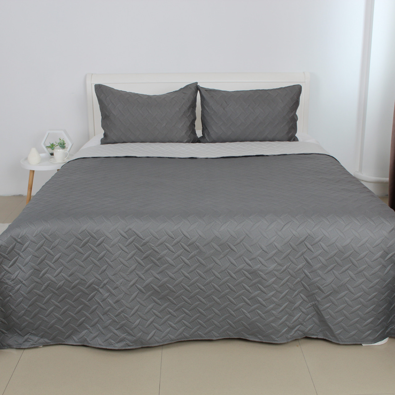 Покривало ТЕП "VINTAGE" наволочка 50*70 см Сіре/Вінтаж, 150x210, фото 1