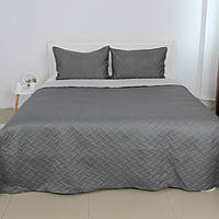 Покривало ТЕП "VINTAGE" наволочка 50*70 см Сіре/Вінтаж, 220x240