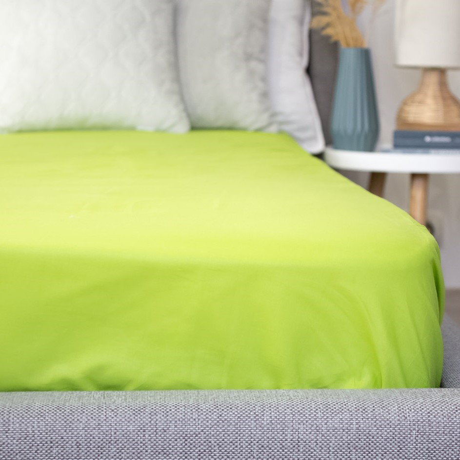 Простирадло "НАТХНЕННЯ" з резинкою Herbal Green, 120x200, фото 1