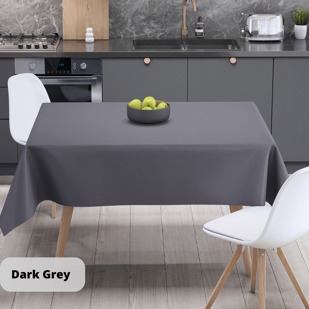 Скатертина "Aquastop" водовідштовхуюча Dark Gray, 150x150, фото 1