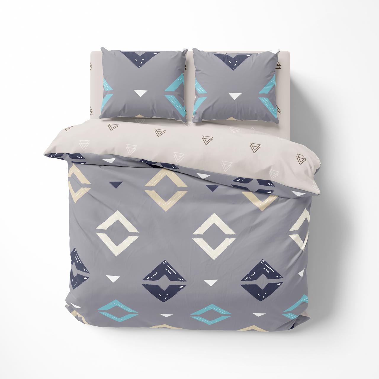 Постільна білизна ТЕП "Soft dreams" Rhombus, 70x70, євро, фото 1