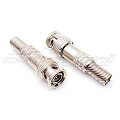 Роз'єм штекер BNC під кабель із пружиною, Solder (затискач/пайка)