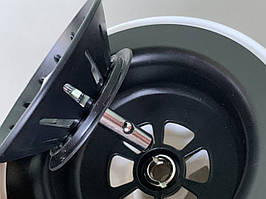 Євро вентиль без переливу під колір гранітної мийки чорний матовий