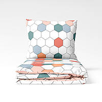 Постільна білизна ТЕП "Happy Sleep" Барвисті соти, 50x70, полуторна