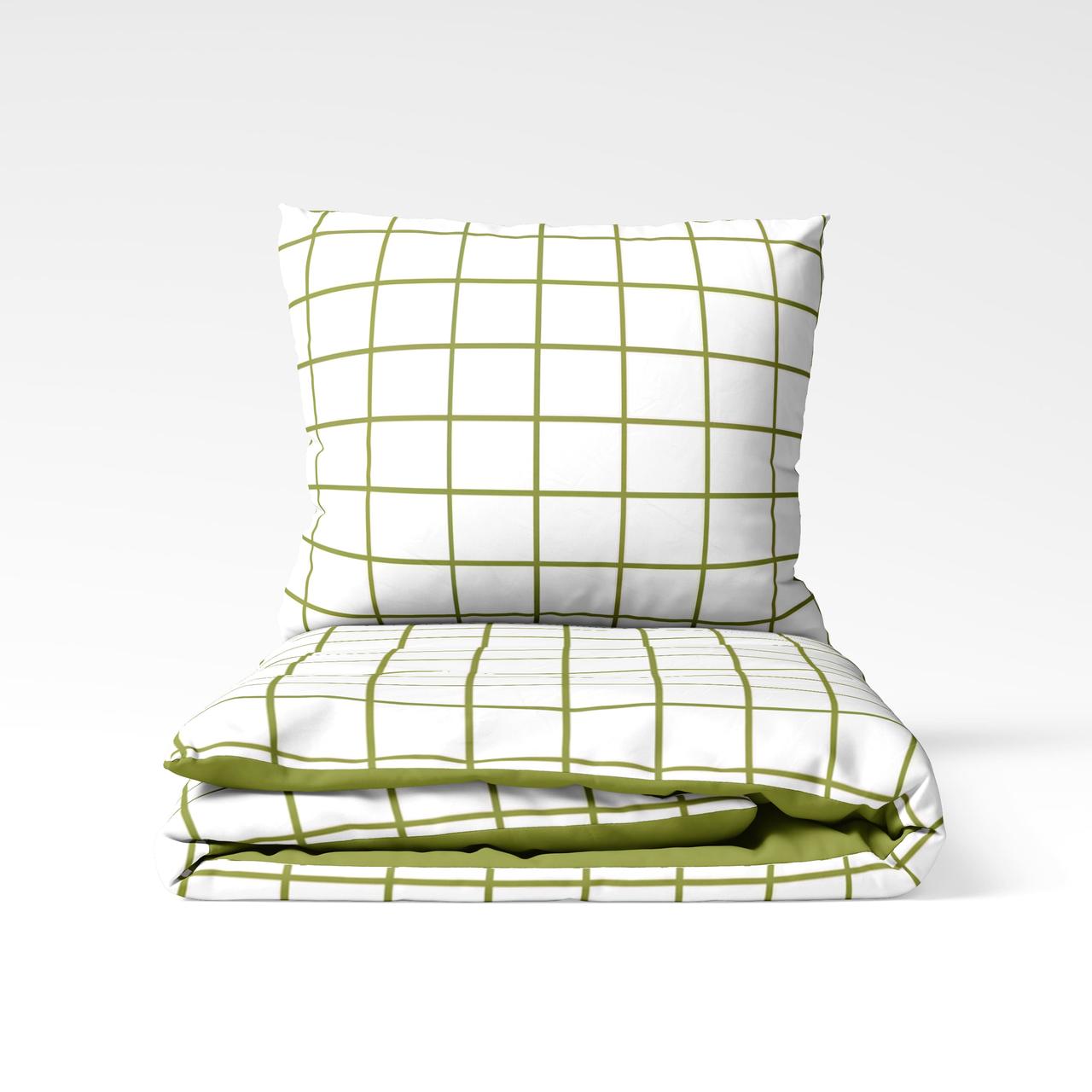 Постільна білизна "ТЕП" Olive Check, 70x70, полуторна, фото 1