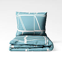 Комплект постільної білизни "ТЕП" Aqua Grid, сімейна