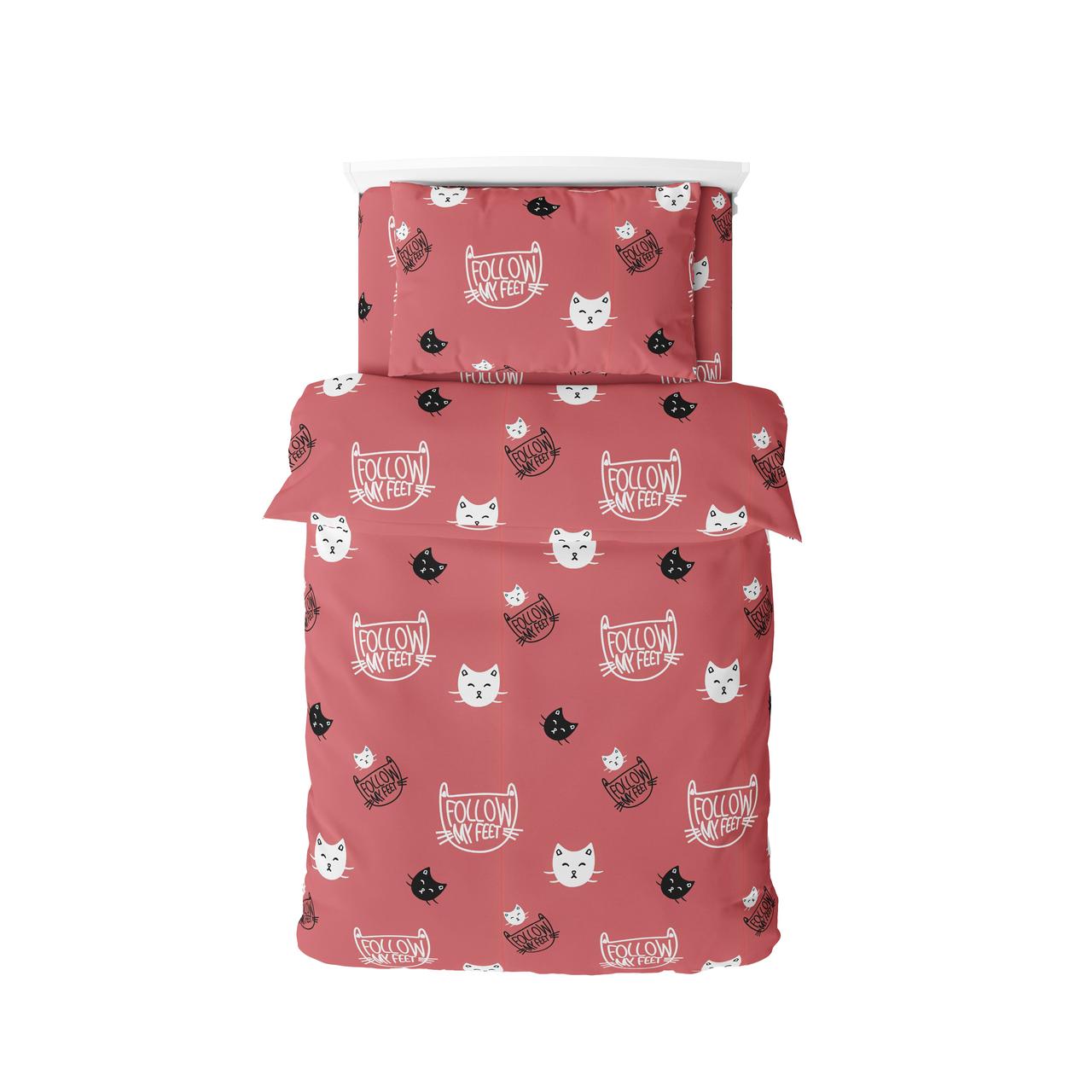 Постільна білизна ТЕП "Soft dreams" Кошенятка (коричневий), 50x70, підліткова, фото 1