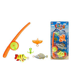 6864 КМ Рибалка на аркуші, вудка, 3 рибки