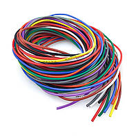 Набір дротів 22 AWG 10 кольорів по 3 м у м'якій силіконовій термостійкій ізоляції