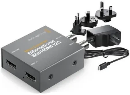 Аксесуар для камери Blackmagic Micro Converter SDI to HDMI 12G з адаптером живлення (BMD), фото 1