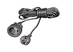 Подовжувач одномісний ЛЕМІРА У6-002 ПВС 2х0.75 мм2 5 м 1.6 кВт 94-0011