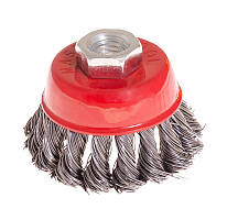 Щітка торцева з плетеного дроту D 65 М14 MASTERTOOL 19-7006