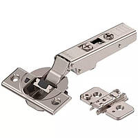 Петля Blum накладна CLIP top BLUMOTION з доводчиком 110° (71B3550) (з хрестовою монтажною планкою)