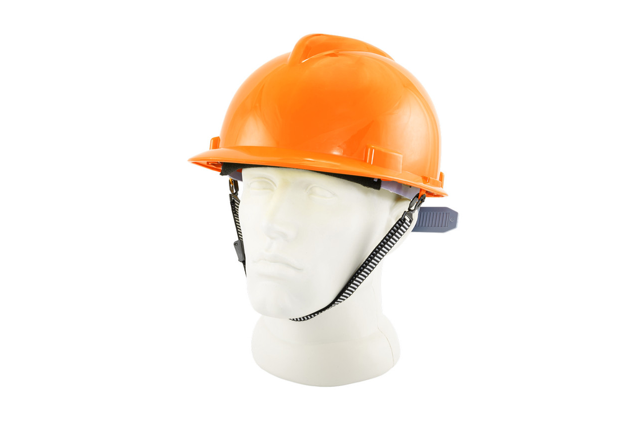 Каска будівельна "V", помаранчева (будівельники) MASTERTOOL 81-1006, фото 1