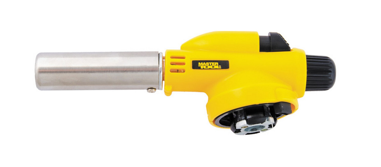 Пальник для газового балона MASTERTOOL "Гефест" з п'єзопідпалом Ø20 мм керамічна захист 1300°С 44-5025, фото 1
