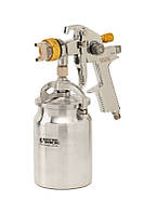 Краскопульт HVLP НБ 1000 мл, алюміній, Діаметр 1,8 мм, 130-210 л/хв, 3-4 бар MASTERTOOL 80-8912