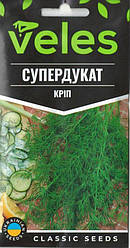 Насіння кропу Супердукат 4г ТМ ВЕЛЕС