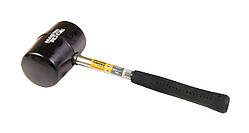 Киянка гумова чорна 75 мм 680 г металева рукоятка MASTERTOOL 02-1303