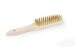 Щітка зачисна ручна MASTERTOOL 5-рядна дерев'яна колодка 14-5605