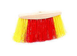 Мітла плоска MASTERTOOL MIDI ЕКО дерев'яна колодка 250х35х161/125 мм без ручки 14-6352