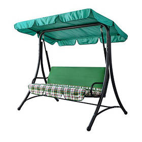 Садова гойдалка Келлі Vitan з тентом зеленого кольору